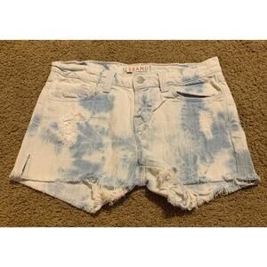 J Brand Cut Off Jean Shorts Blue & White Womens Size 25